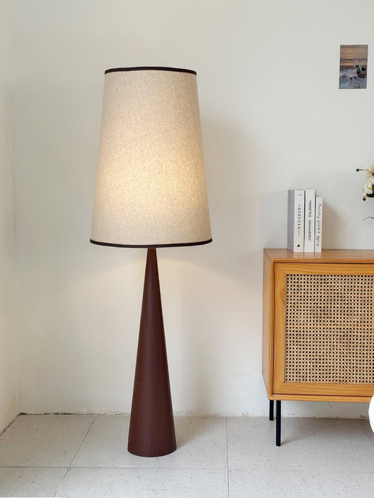 Faux Wood Conical Floor Lamp - DWHOME