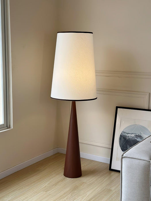 Faux Wood Conical Floor Lamp - DWHOME
