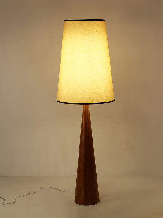 Faux Wood Conical Floor Lamp - DWHOME