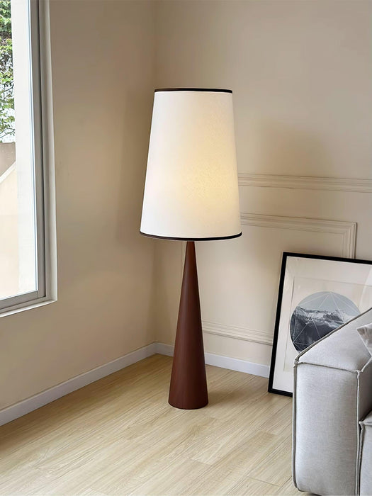 Faux Wood Conical Floor Lamp - DWHOME