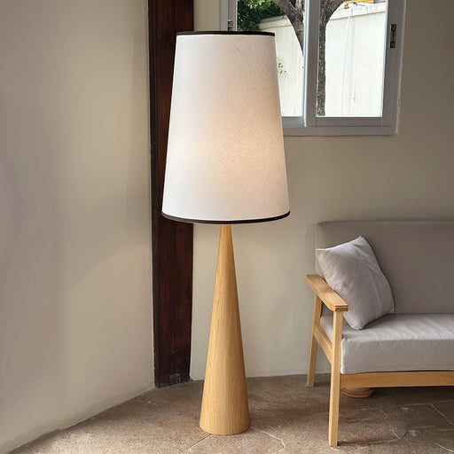 Faux Wood Conical Floor Lamp - DWHOME