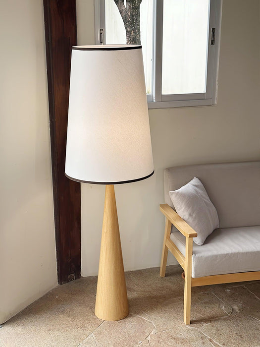 Faux Wood Conical Floor Lamp - DWHOME