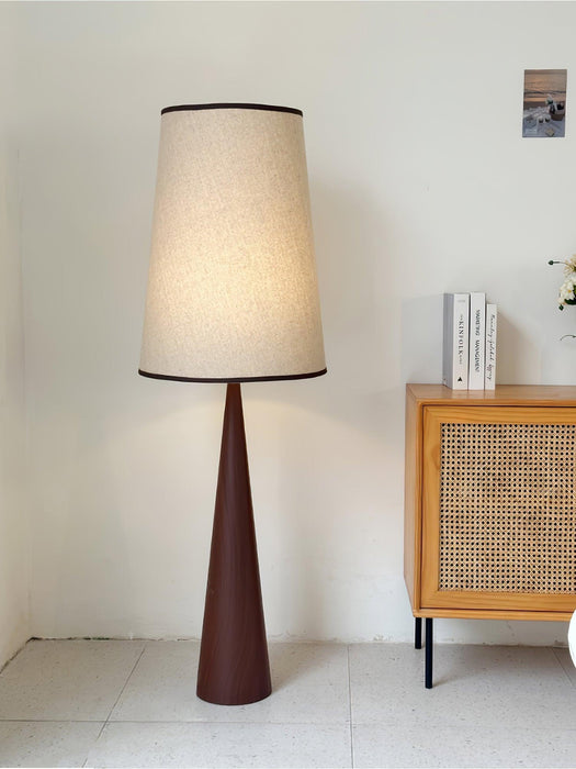 Faux Wood Conical Floor Lamp - DWHOME