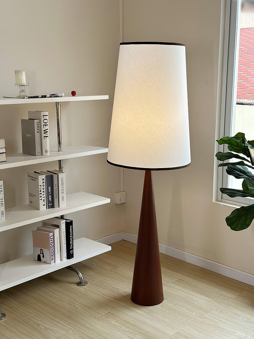 Faux Wood Conical Floor Lamp - DWHOME