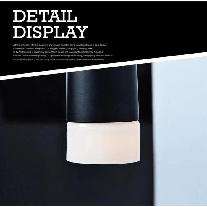 Contemporary Black LED Pendant Light for Stairwell - DWHOME