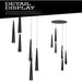 Contemporary Black LED Pendant Light for Stairwell - DWHOME
