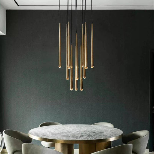 Contemporary Chandelier for High Ceiling Living Room & Foyer - DWHOME