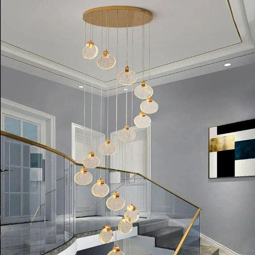 Luxury Crystal Grand Staircase Chandelier exclusive at DWHOME