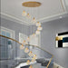 Contemporary LED Chandelier with Crystal Pendant - DWHOME