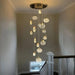 Contemporary LED Chandelier with Crystal Pendant - DWHOME