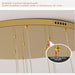Contemporary LED Chandelier with Crystal Pendant - DWHOME