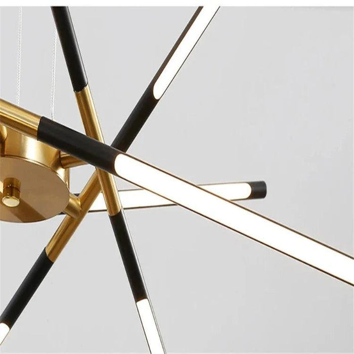 Contemporary LED Spoke Pendant Light Fixture - DWHOME