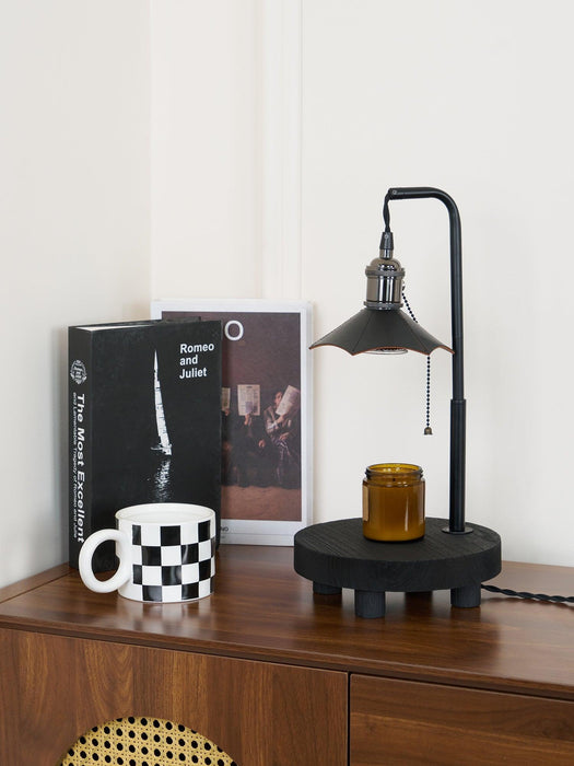 Cordero Wooden Stool Table Lamp - DWHOME