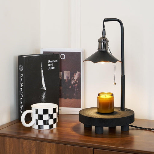 Cordero Wooden Stool Table Lamp - DWHOME