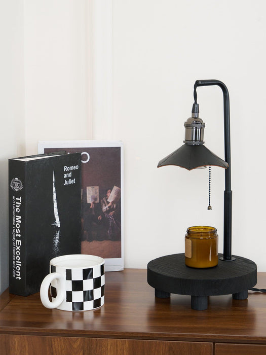 Cordero Wooden Stool Table Lamp - DWHOME
