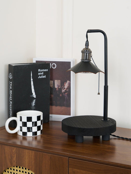 Cordero Wooden Stool Table Lamp - DWHOME