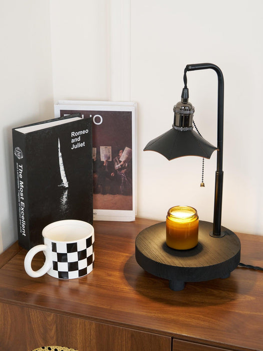 Cordero Wooden Stool Table Lamp - DWHOME
