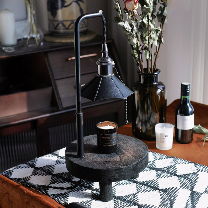 Cordero Wooden Stool Table Lamp - DWHOME