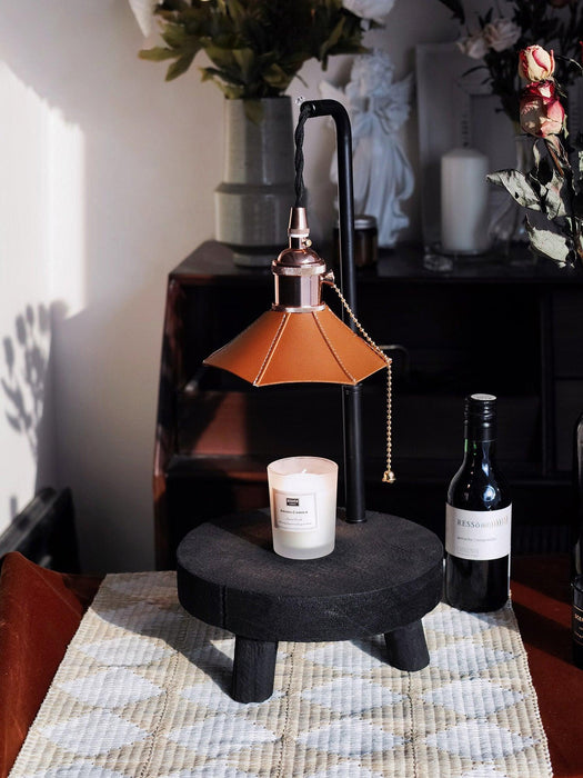 Cordero Wooden Stool Table Lamp - DWHOME