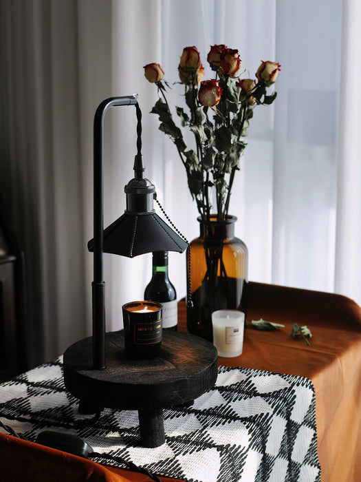Cordero Wooden Stool Table Lamp - DWHOME