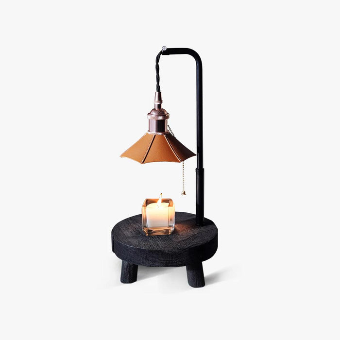 Cordero Wooden Stool Table Lamp - DWHOME