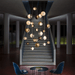 Cosmic Sphere Cascade Chandelier