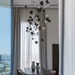 Cosmic Sphere Cascade Chandelier