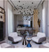 Cosmic Sphere Cascade Chandelier