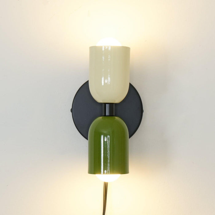 Couleur Double Plug In Wall Lamp-DWHOME