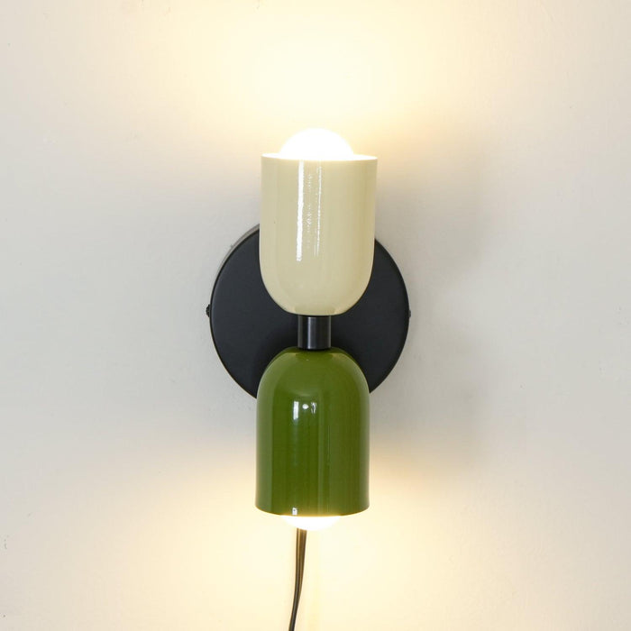 Couleur Double Plug In Wall Lamp-DWHOME