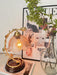 Cracked Glass Brass Table Lamp - DWHOME