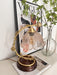 Cracked Glass Brass Table Lamp - DWHOME