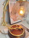 Cracked Glass Brass Table Lamp - DWHOME