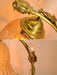 Cracked Glass Brass Table Lamp - DWHOME
