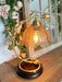 Cracked Glass Brass Table Lamp - DWHOME