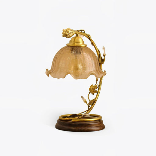 Cracked Glass Brass Table Lamp - DWHOME