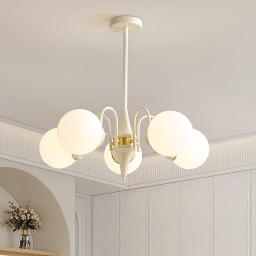 Cream Ball Chandelier-DWHOME