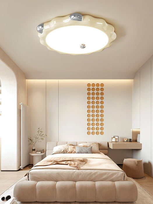 Cream Puffering Ceiling Light-DWHOME