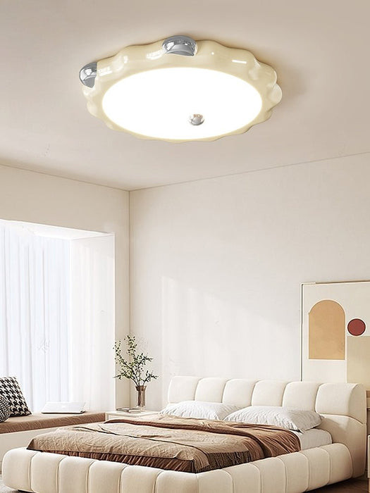 Cream Puffering Ceiling Light-DWHOME