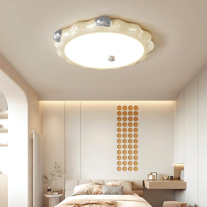 Cream Puffering Ceiling Light-DWHOME