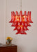 Crimson Glass Murano Petals Chandelier-DWHOME