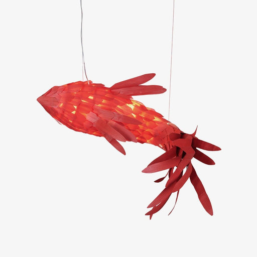 Crimson Swirl Koi Chandelier-DWHOME