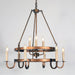 Crowley Wagon Wheel Chandelier-DWHOME