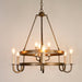 Crowley Wagon Wheel Chandelier-DWHOME
