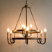 Crowley Wagon Wheel Chandelier-DWHOME