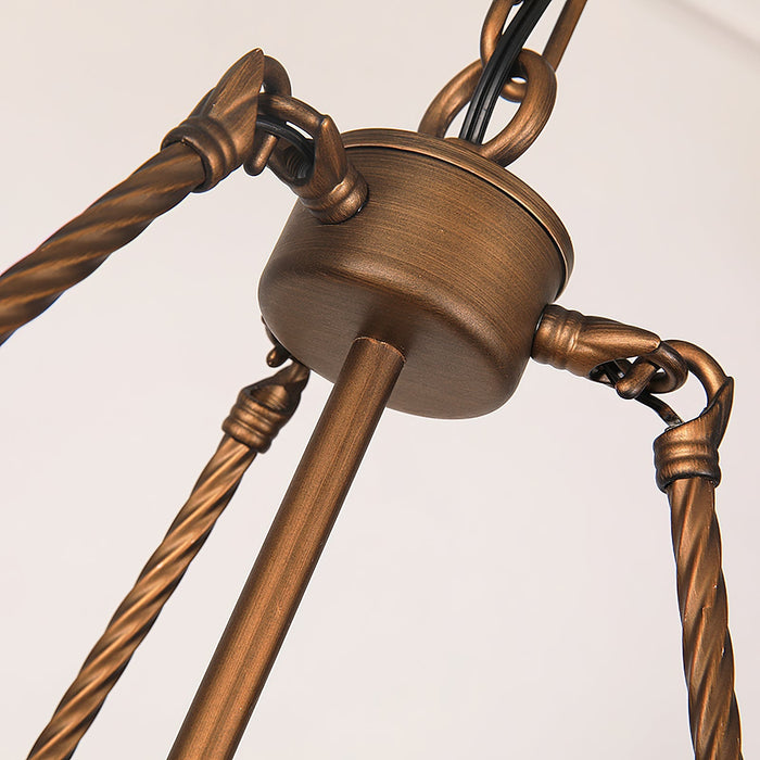 Crowley Wagon Wheel Chandelier-DWHOME