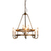Crowley Wagon Wheel Chandelier-DWHOME