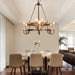 Crowley Wagon Wheel Chandelier-DWHOME