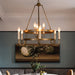 Crowley Wagon Wheel Chandelier-DWHOME