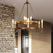 Crowley Wagon Wheel Chandelier-DWHOME